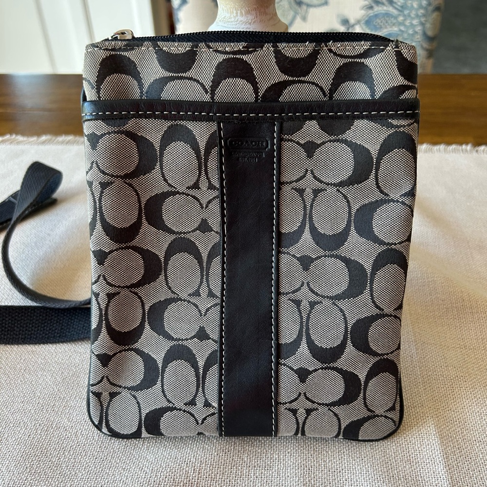 Coach Black and Gray Crossbody Bag